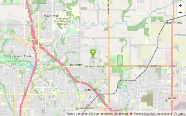 Map of Barberton, Washington