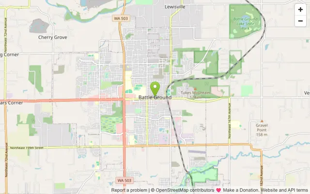 Map of Battle Ground, Washington
