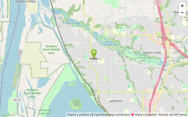 Map of Felida, Washington