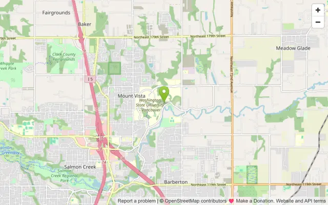 Map of Mount Vista, Washington