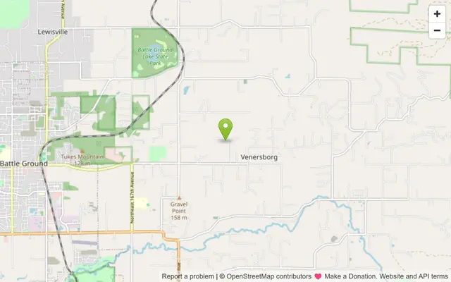 Map of Venersborg, Washington