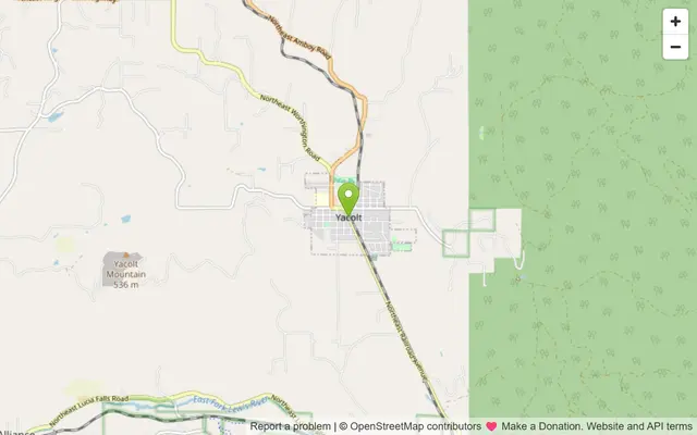 Map of Yacolt, Washington
